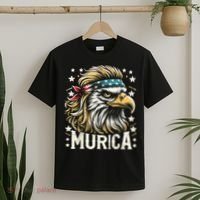 4th Of July Bald Eagle Mullet Murica Usa Usa Merica T-Shirt thumb 2