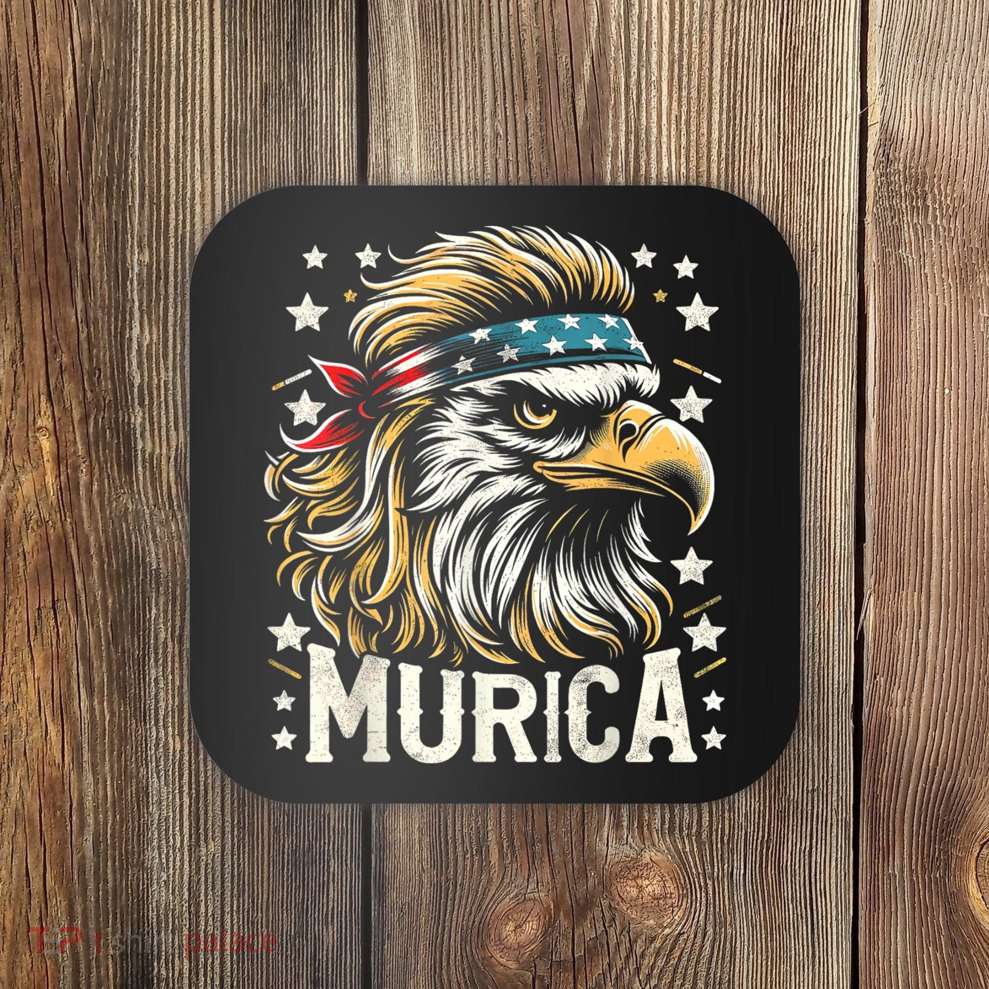 4th Of July Bald Eagle Mullet Murica Usa Usa Merica Coaster