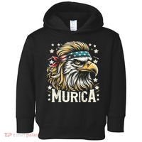 4th Of July Bald Eagle Mullet Murica Usa Usa Merica Toddler Hoodie thumb 0