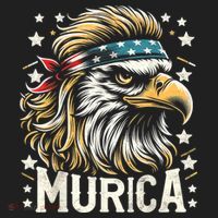 4th Of July Bald Eagle Mullet Murica Usa Usa Merica Golf Towel thumb 3