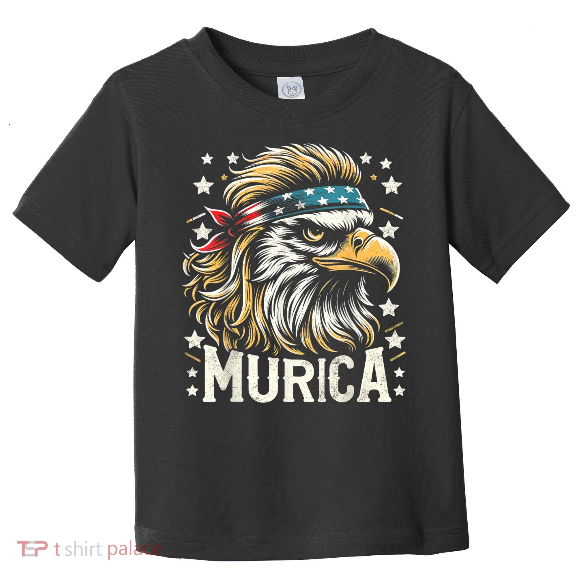 4th Of July Bald Eagle Mullet Murica Usa Usa Merica Toddler T-Shirt