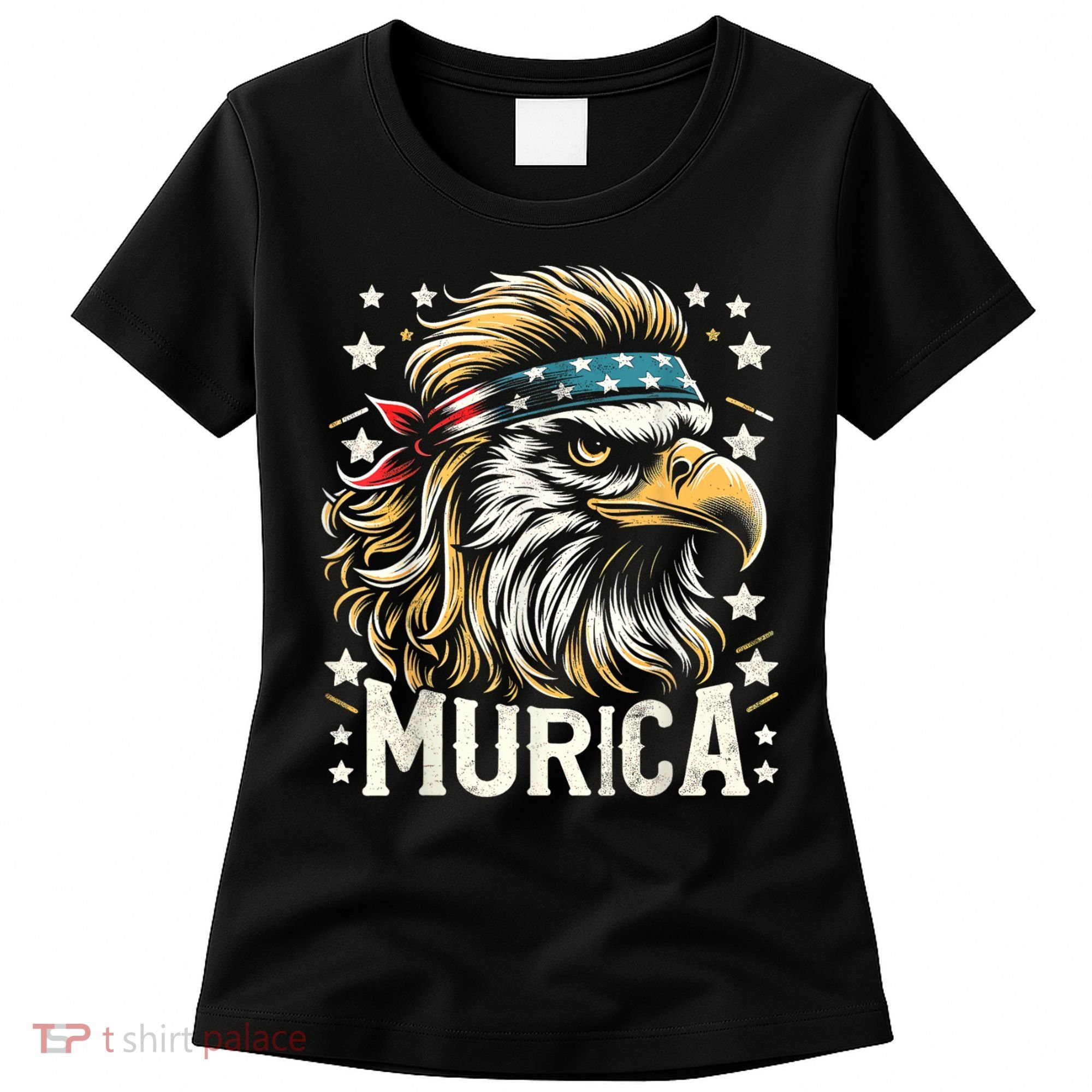 4th Of July Bald Eagle Mullet Murica Usa Usa Merica Women's T-Shirt