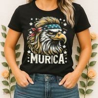 4th Of July Bald Eagle Mullet Murica Usa Usa Merica Women's T-Shirt thumb 2