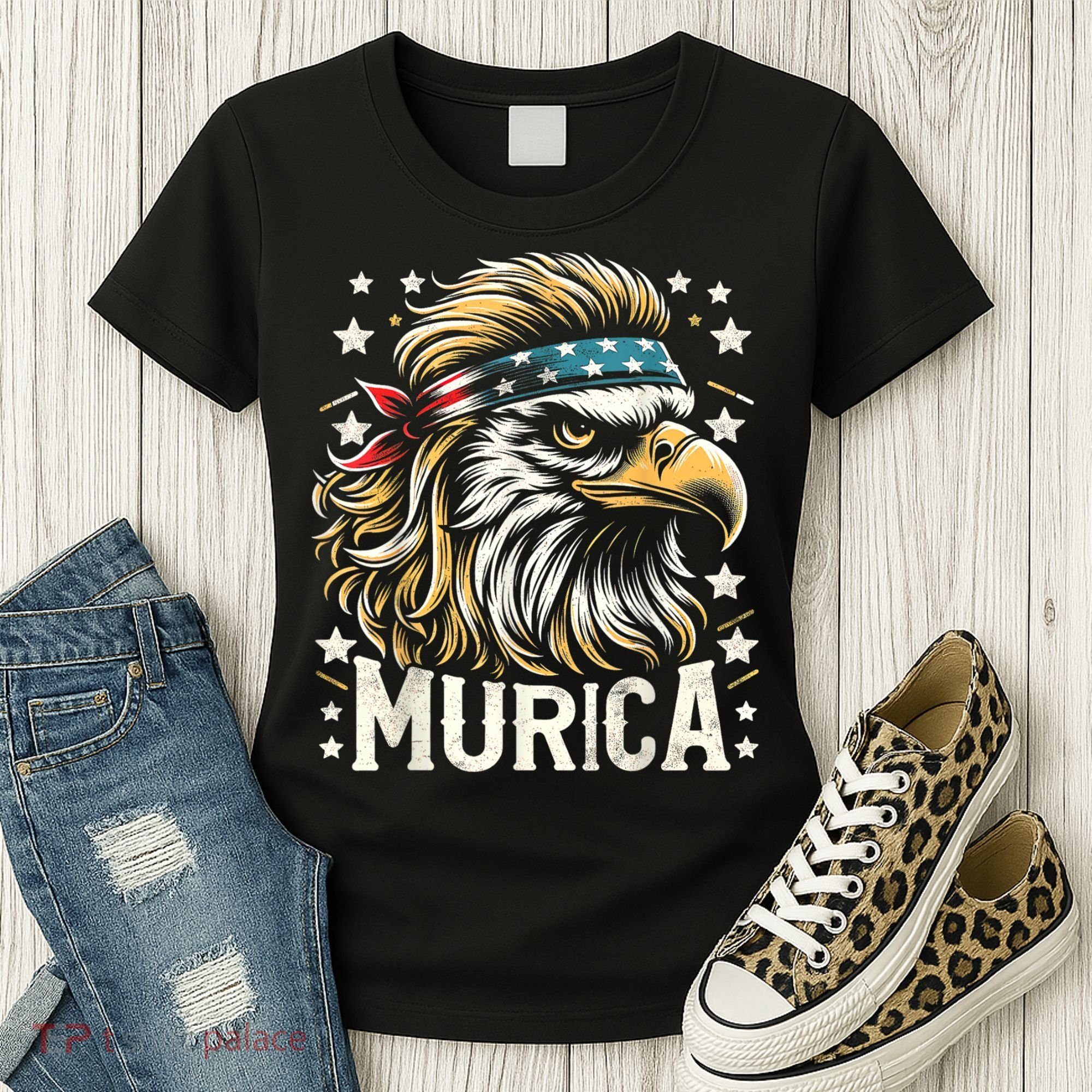 4th Of July Bald Eagle Mullet Murica Usa Usa Merica Women's T-Shirt