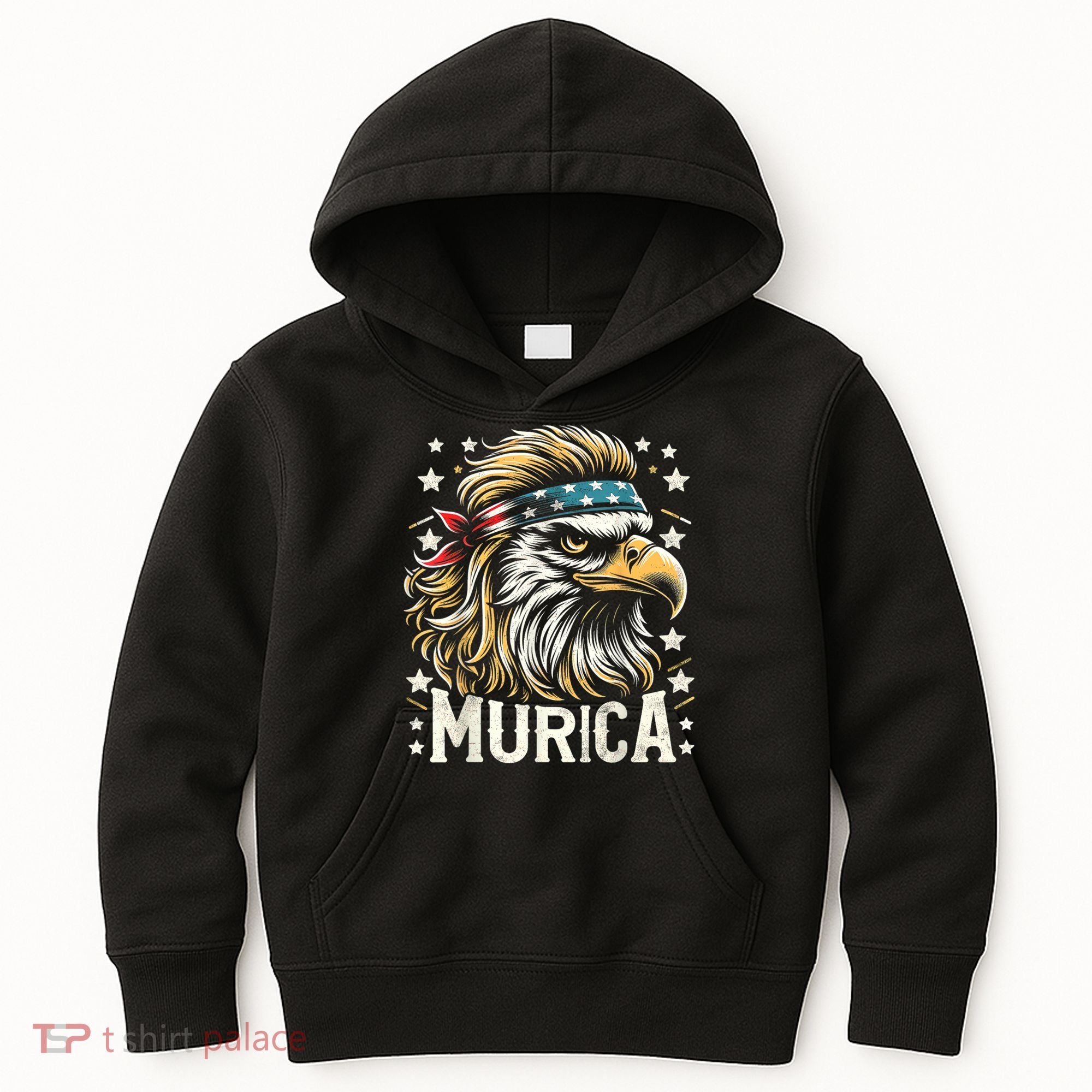 4th Of July Bald Eagle Mullet Murica Usa Usa Merica Kids Hoodie