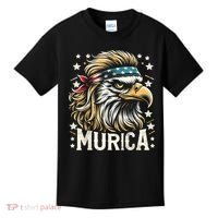 4th Of July Bald Eagle Mullet Murica Usa Usa Merica Kids T-Shirt thumb 0