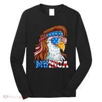 4th Of July Bald Eagle Mullet Murica Usa Usa Merica Long Sleeve Shirt thumb 0