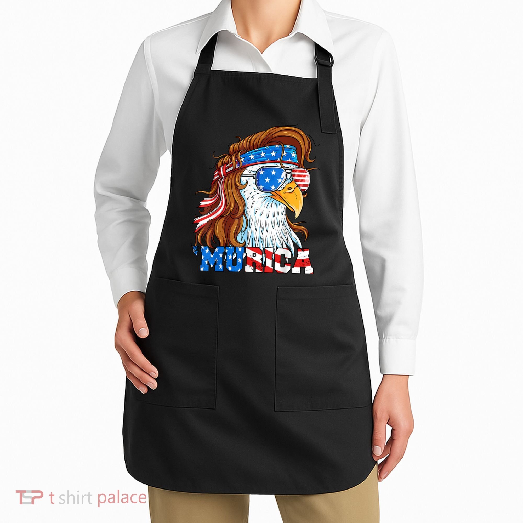4th Of July Bald Eagle Mullet Murica Usa Usa Merica Apron