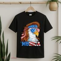 4th Of July Bald Eagle Mullet Murica Usa Usa Merica T-Shirt thumb 2