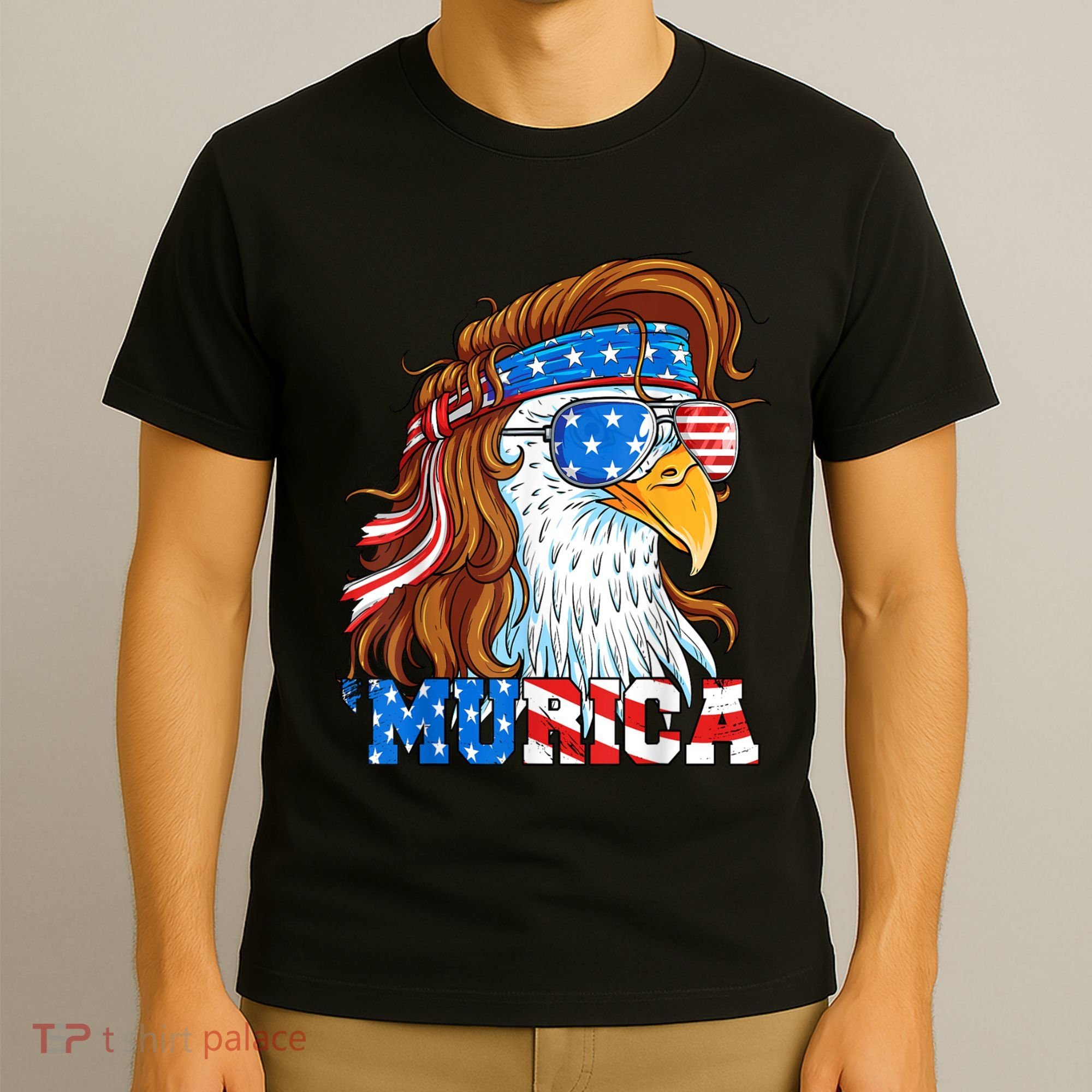 4th Of July Bald Eagle Mullet Murica Usa Usa Merica T-Shirt
