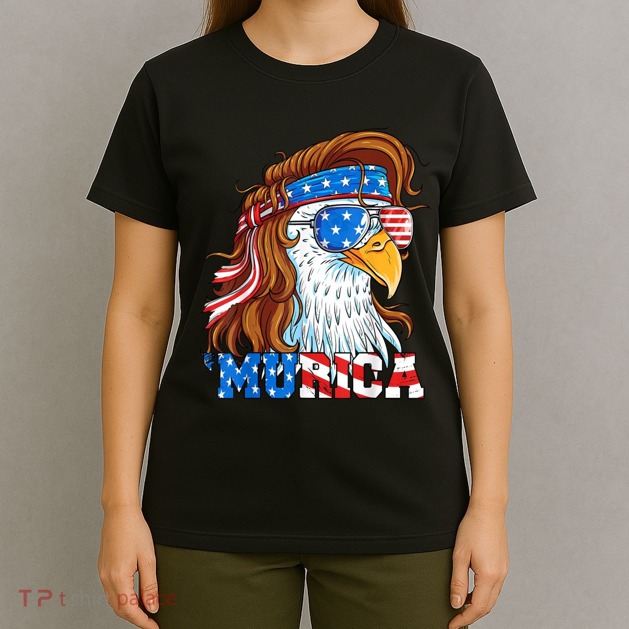 4th Of July Bald Eagle Mullet Murica Usa Usa Merica T-Shirt