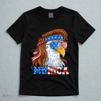 4th Of July Bald Eagle Mullet Murica Usa Usa Merica T-Shirt thumb 5