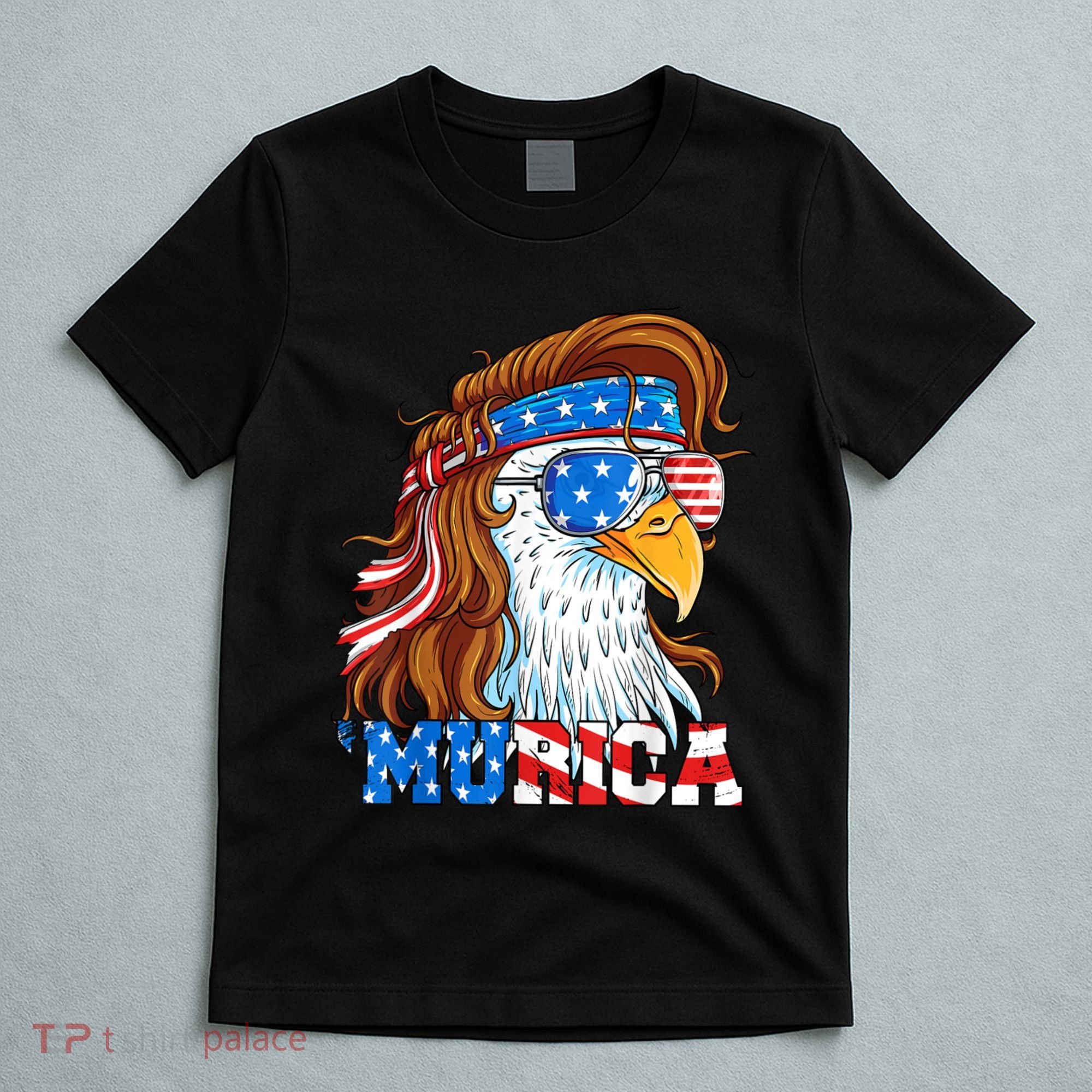 4th Of July Bald Eagle Mullet Murica Usa Usa Merica T-Shirt