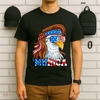 4th Of July Bald Eagle Mullet Murica Usa Usa Merica T-Shirt thumb 6