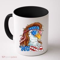 4th Of July Bald Eagle Mullet Murica Usa Usa Merica Coffee Mug thumb 0