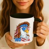 4th Of July Bald Eagle Mullet Murica Usa Usa Merica Coffee Mug thumb 3
