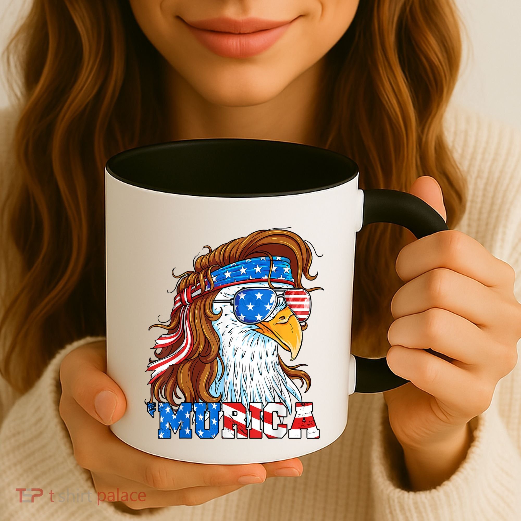 4th Of July Bald Eagle Mullet Murica Usa Usa Merica Coffee Mug