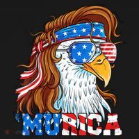 4th Of July Bald Eagle Mullet Murica Usa Usa Merica Women's Hoodie thumb 2