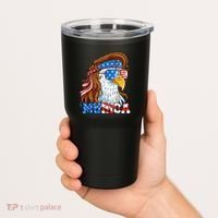 4th Of July Bald Eagle Mullet Murica Usa Usa Merica Tumbler thumb 2