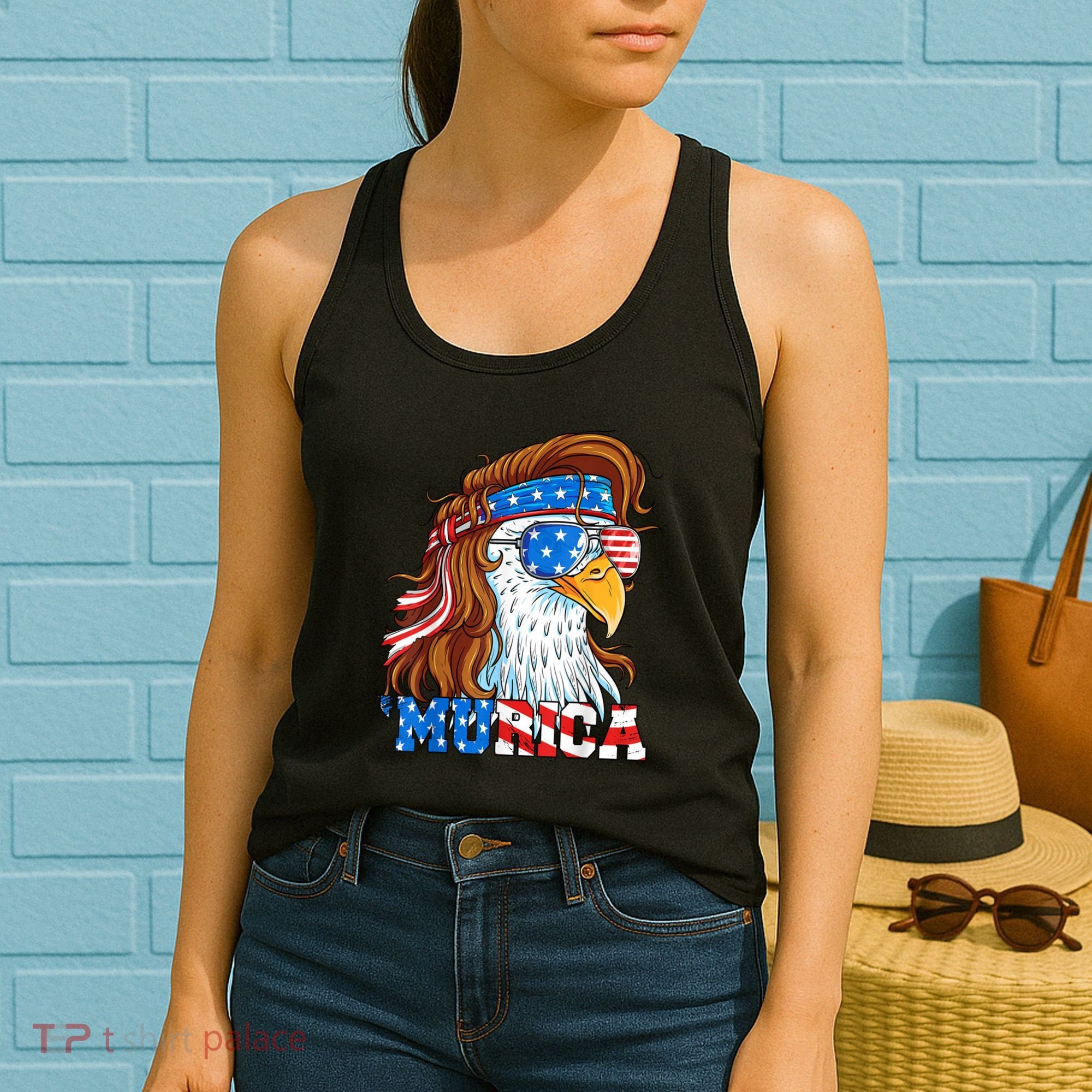 4th Of July Bald Eagle Mullet Murica Usa Usa Merica Women's Tank Top