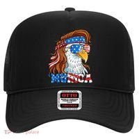4th Of July Bald Eagle Mullet Murica Usa Usa Merica Hat thumb 0