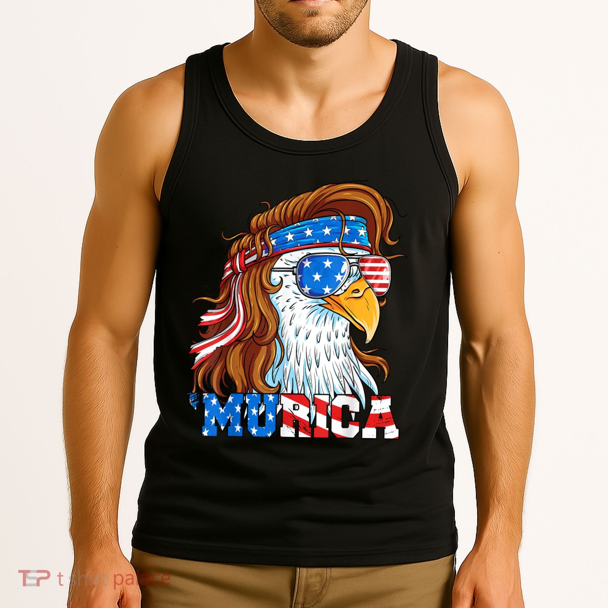 4th Of July Bald Eagle Mullet Murica Usa Usa Merica Tank Top
