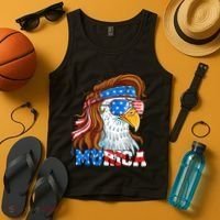 4th Of July Bald Eagle Mullet Murica Usa Usa Merica Tank Top thumb 4