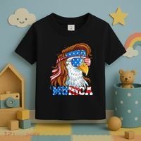 4th Of July Bald Eagle Mullet Murica Usa Usa Merica Toddler T-Shirt thumb 3