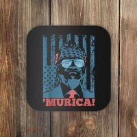 4th Of July Bald Eagle Mullet Murica Usa Usa Merica Coaster thumb 0