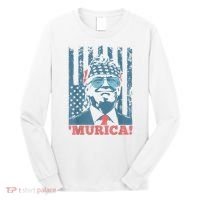 4th Of July Bald Eagle Mullet Murica Usa Usa Merica Long Sleeve Shirt thumb 0
