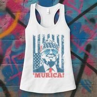 4th Of July Bald Eagle Mullet Murica Usa Usa Merica Women's Tank Top thumb 3