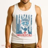 4th Of July Bald Eagle Mullet Murica Usa Usa Merica Tank Top thumb 3