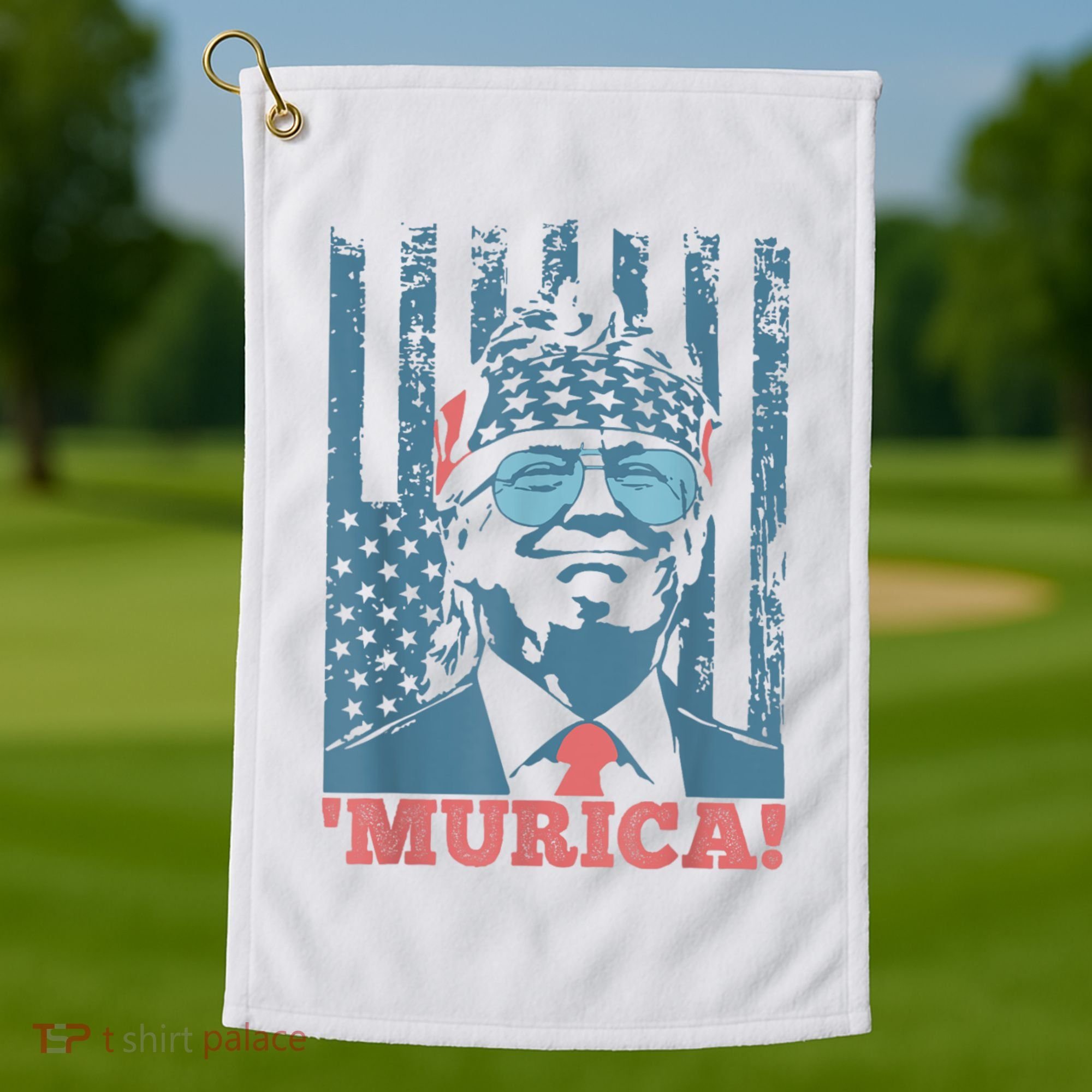 4th Of July Bald Eagle Mullet Murica Usa Usa Merica Golf Towel