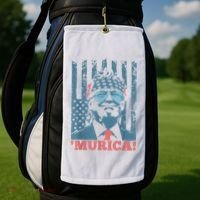 4th Of July Bald Eagle Mullet Murica Usa Usa Merica Golf Towel thumb 2