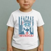 4th Of July Bald Eagle Mullet Murica Usa Usa Merica Toddler T-Shirt thumb 2