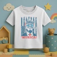 4th Of July Bald Eagle Mullet Murica Usa Usa Merica Toddler T-Shirt thumb 3