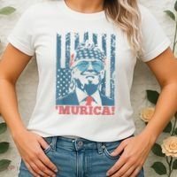 4th Of July Bald Eagle Mullet Murica Usa Usa Merica Women's T-Shirt thumb 2