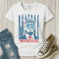 4th Of July Bald Eagle Mullet Murica Usa Usa Merica Women's T-Shirt thumb 3