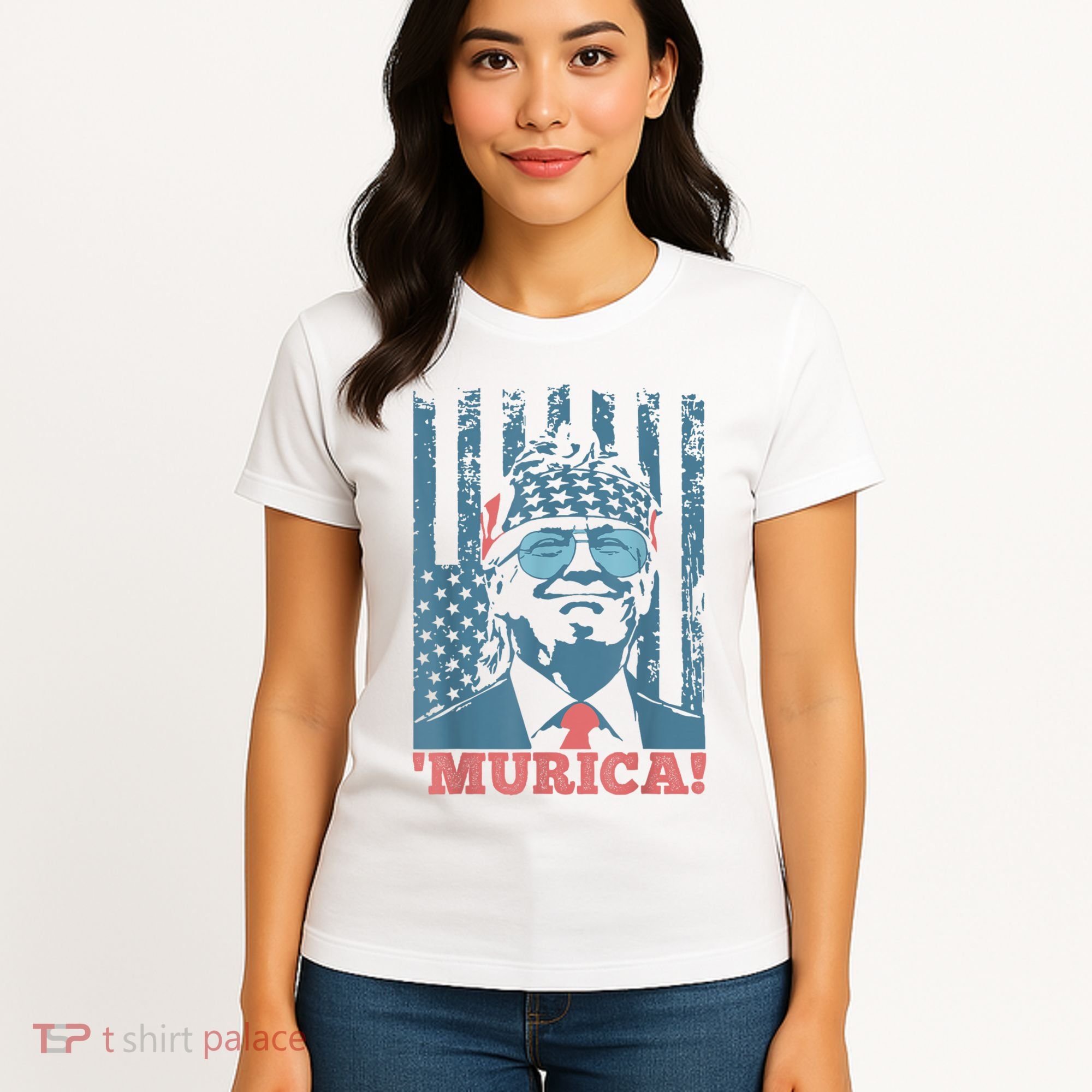 4th Of July Bald Eagle Mullet Murica Usa Usa Merica Women's T-Shirt
