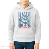 4th Of July Bald Eagle Mullet Murica Usa Usa Merica Kids Hoodie thumb 4