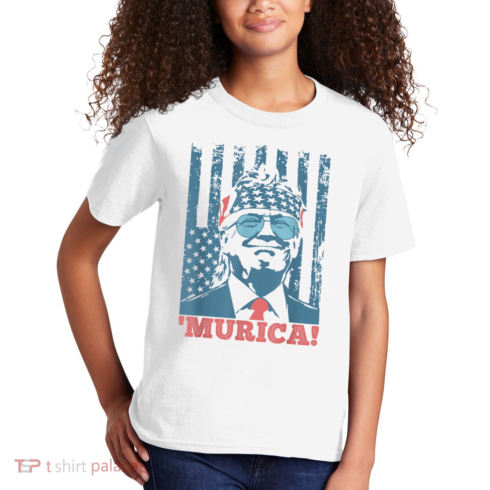 4th Of July Bald Eagle Mullet Murica Usa Usa Merica Kids T-Shirt