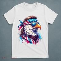 4th Of July Bald Eagle Mullet Murica Usa Usa Merica T-Shirt thumb 5