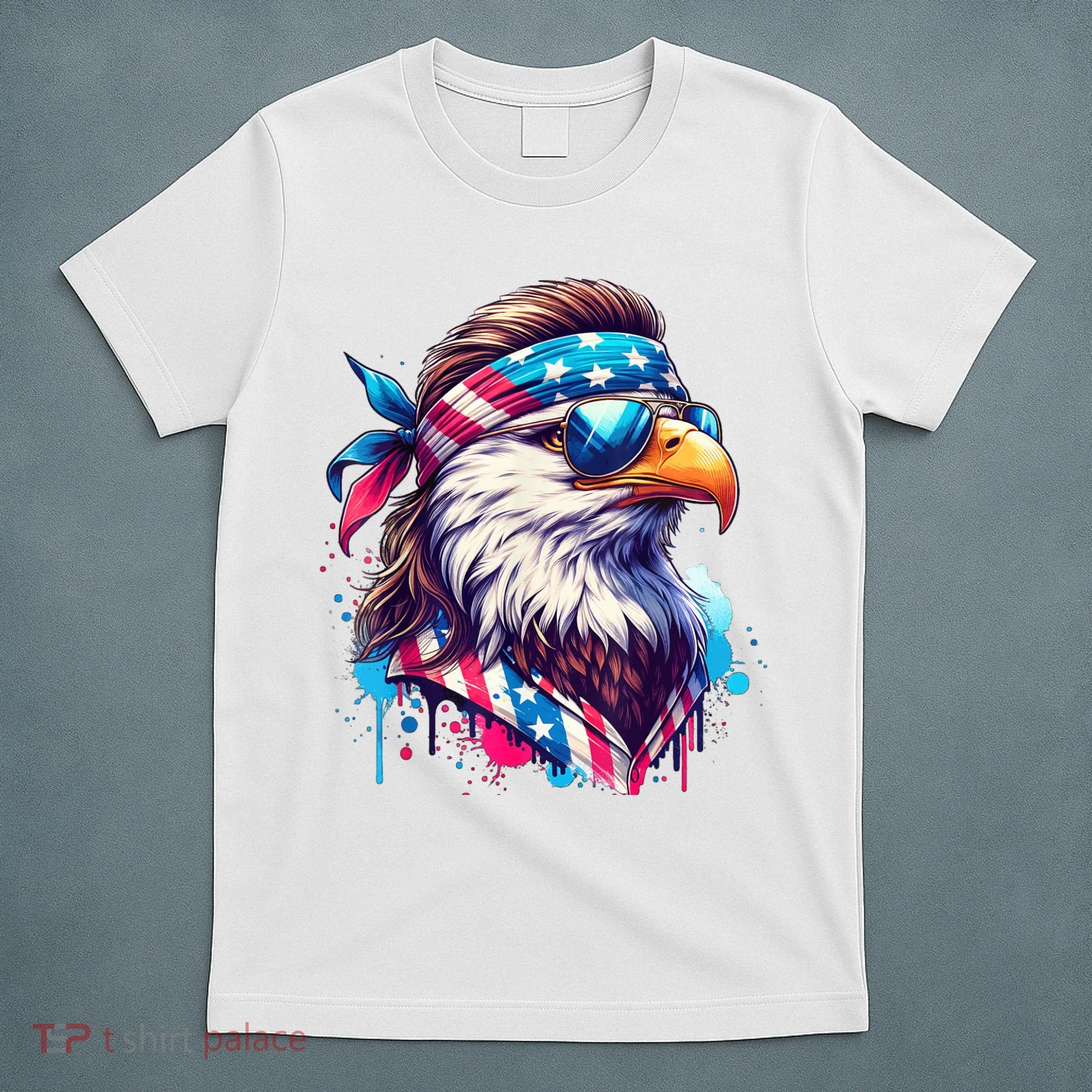 4th Of July Bald Eagle Mullet Murica Usa Usa Merica T-Shirt