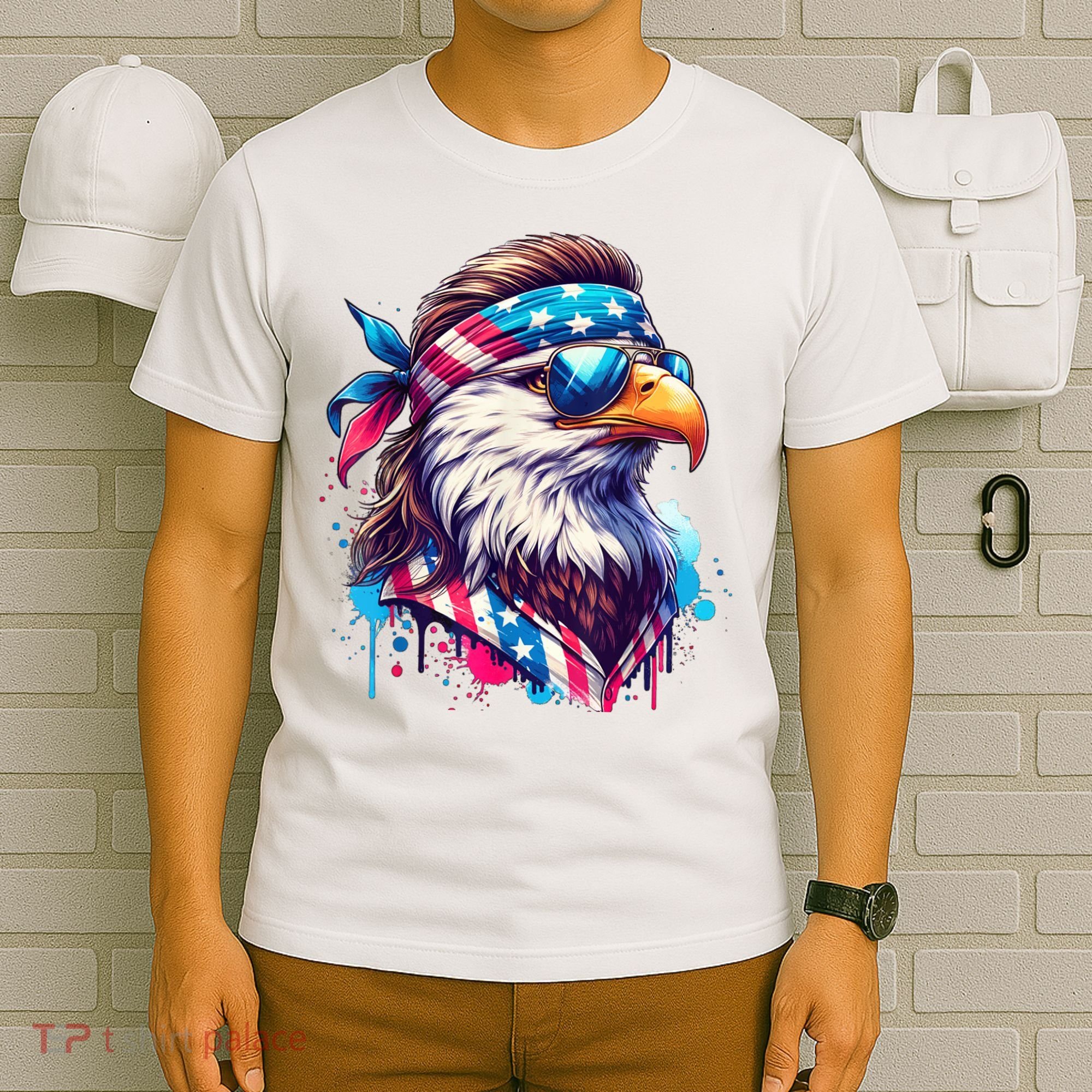 4th Of July Bald Eagle Mullet Murica Usa Usa Merica T-Shirt