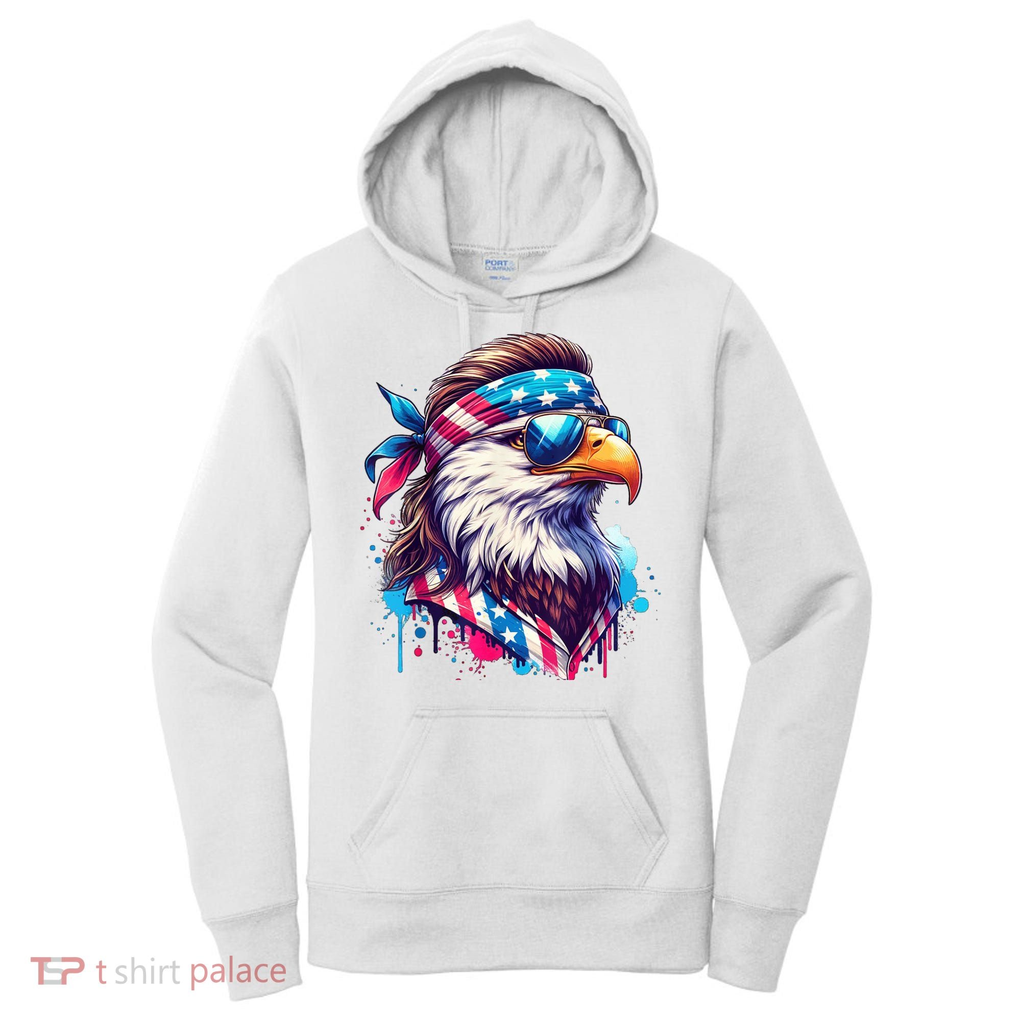 4th Of July Bald Eagle Mullet Murica Usa Usa Merica Women's Hoodie