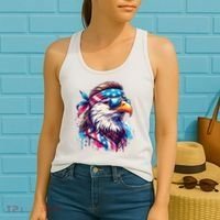 4th Of July Bald Eagle Mullet Murica Usa Usa Merica Women's Tank Top thumb 2
