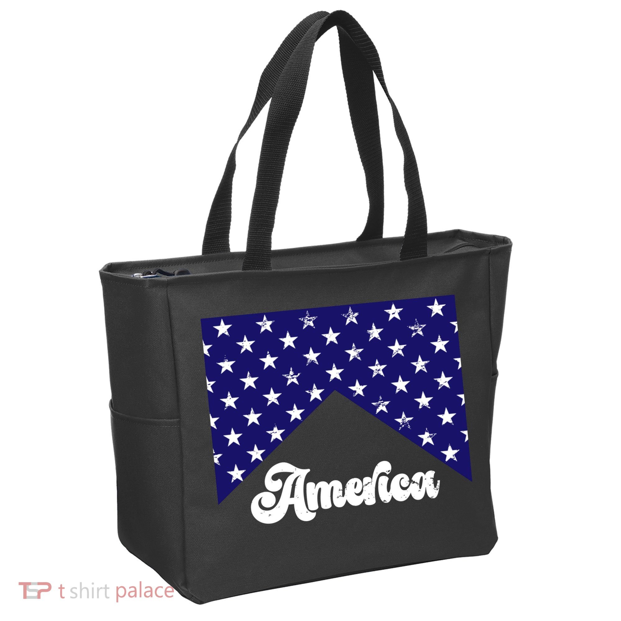 4th Of July Independence Day America Retro Pattern Tote Bag