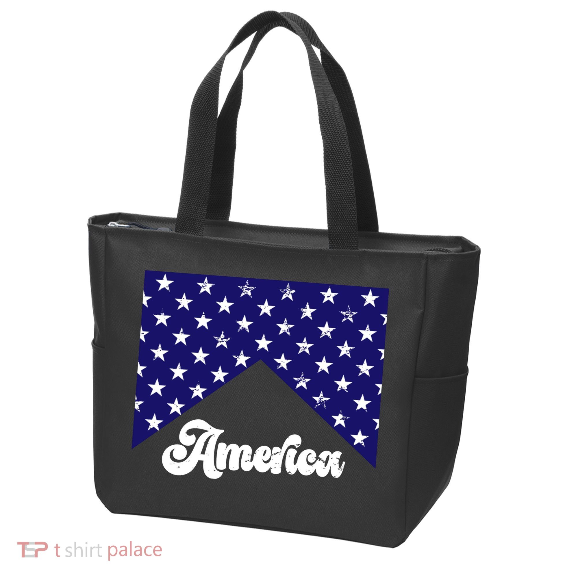 4th Of July Independence Day America Retro Pattern Tote Bag
