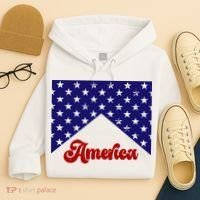 4th Of July Independence Day America Retro Pattern Hoodie thumb 4