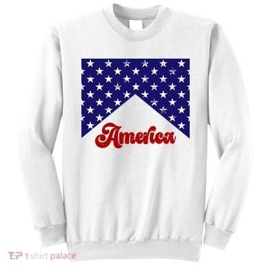 4th Of July Independence Day America Retro Pattern Sweatshirt